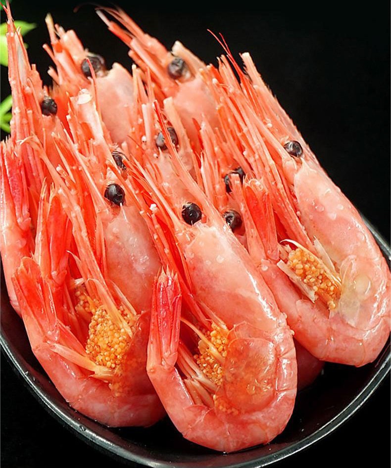 带籽熟冻北极甜虾  腹籽甜虾 腹籽≥70%